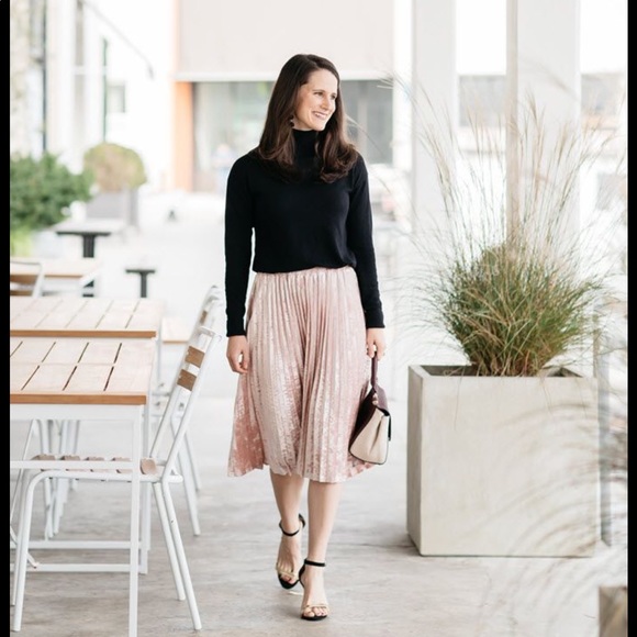 crushed velvet midi skirt
